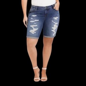 (3/$25) Torrid Distressed Jean Shorts